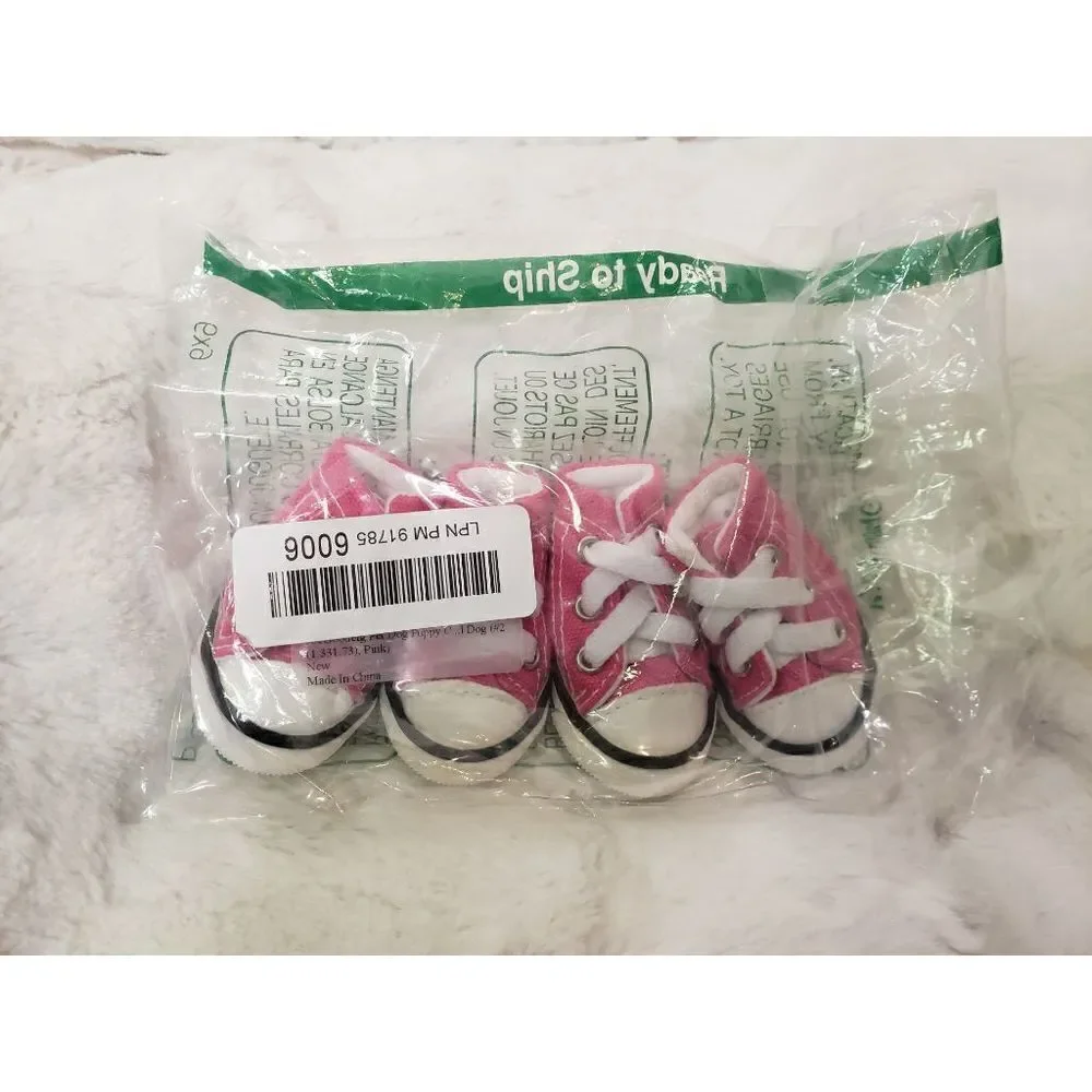 NEW Pink Dog Gym Shoes Size 2